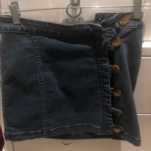 Jean skirt- free people